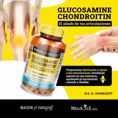 SUPLEMENTO MASON NATURAL GLUCOSAMINA CHONDROITIN 1500-1200 60 CAPSULAS - 4