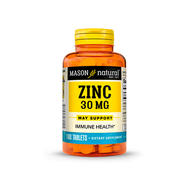 SUPLEMENTO MASON NATURAL ZINC 30MG ELEVA DEFENSAS 100 TABLETAS - 1