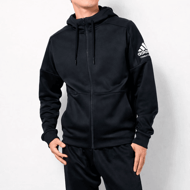 CASACA ADIDAS COMBAT SPORTS CON CAPUCHA Y CREMALLERA | COLOR NEGRO