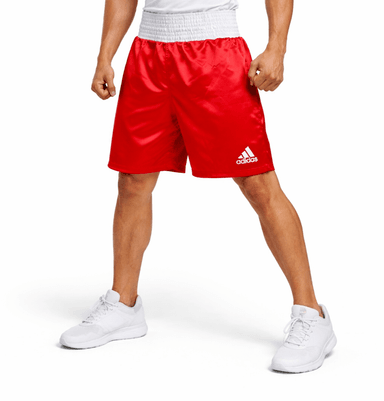 SHORT DE BOXEO ADIDAS SATIN BOXING- RED/WH