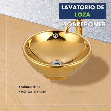OVALÍN DORADO PARA SOBREPONER  BY80 - 2