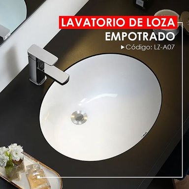 LOZA EMPOTRADO BLANCO CON REBOSE  A07 - 2