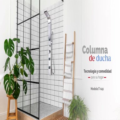 COLUMNA DE DUCHA PLATEADO T-041 - 2