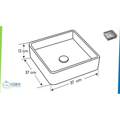 LAVABO OVALIN DE LOZA GRIS 488MG - 3