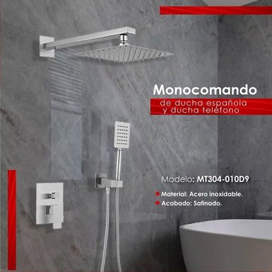 MEZCLADORA PARA DUCHA Y TELEFONO SATINADO MT304-010D9 - 3