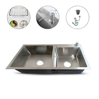 LAVADERO FRATELLI PRM-7843S COCINA ACERO SATINADO 2 POZAS