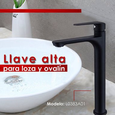 LLAVE LAVATORIO XM L0383A01 ALTO NEGRO - 2