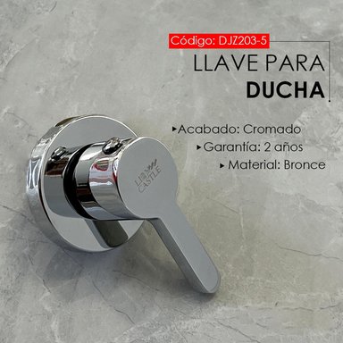 LLAVE XM DJZ203-5 DUCHA ALETA CROMADO - 2