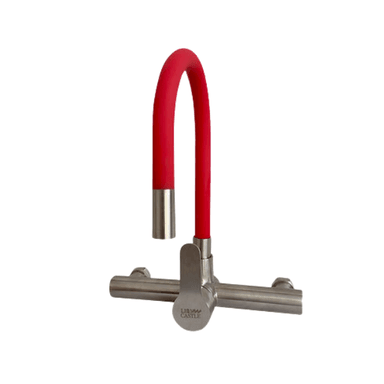 MEZCLADORA XM MC304-244-05 COCINA PARED PICO FLEXIBLE ROJO