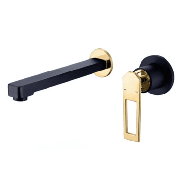 MEZCLADORA FRATELLI 0030050411 MONOCOMANDO LAVATORIO PARED NEGRO MATE