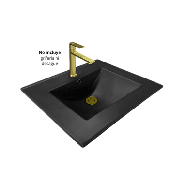 LAVAMANOS XM LZ-D22-01 LAVABO LOZA NEGRO