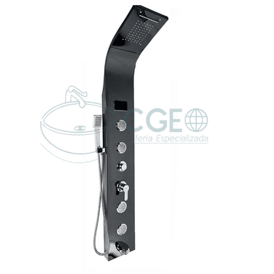 COLUMNA DE DUCHA INOX LED NEGRO SK-8006