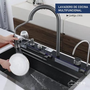 LAVADERO MULTIFUNCIONAL 23GL01 DIGITAL DE 5 TECLADOS