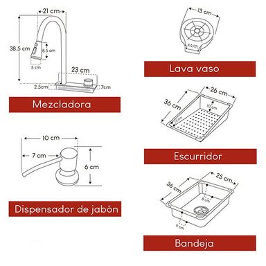 LAVADERO MULTIFUNCIONAL DE COCINA KS27 - 3