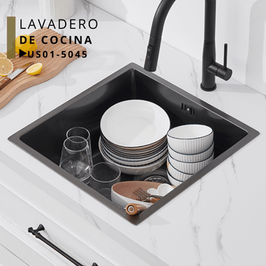 LAVADERO DE COCINA NEGRO PULIDO US01-5045 - 2
