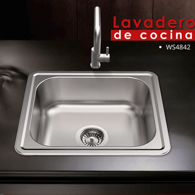 LAVADERO DE COCINA SATINADO WS4842 - 2