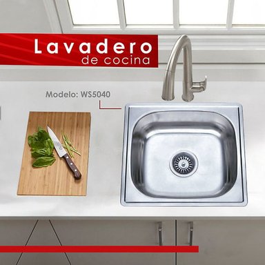 LAVADERO DE COCINA SATINADO WS5040 - 2
