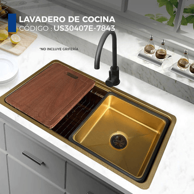 LAVADERO DE COCINA DORADO US30407E-7843 - 2