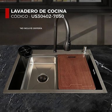 LAVADERO DE COCINA PLOMO US30402-7050 - 3