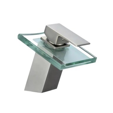 MEZCLADORA MONOCOMANDO DE LAVATORIO CASACADA CROMADO M01041