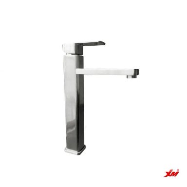 MEZCLADORA MONOCOMANDO DE LAVATORIO ALTO SATINADO M0191AL