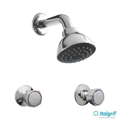 MEZCLADORA DE DUCHA CON SALIDA BARÚ CROMADO ITALGRIF