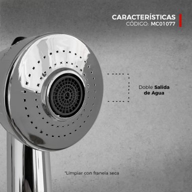 MEZCLADORA MONOCOMANDO DE COCINA CROMADO MC01077 - 4