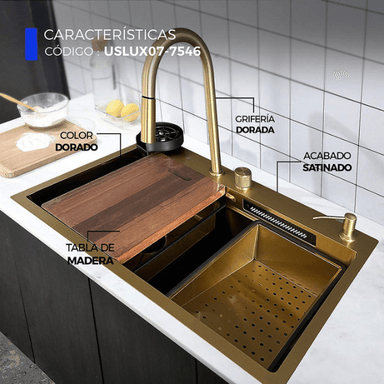 LAVADERO DE COCINA MULTIFUNCIONAL  DORADO USLUX07-7546 - 3