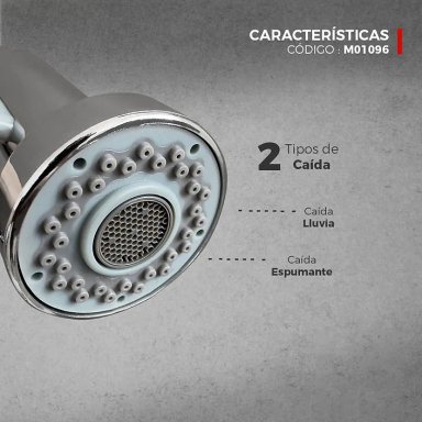 MEZCLADORA DE COCINA TIPO RESORTE CROMADA M01096 - 4