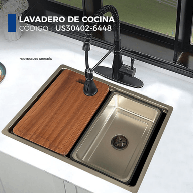 LAVADERO DE COCINA PLOMO US30402-6448 - 2