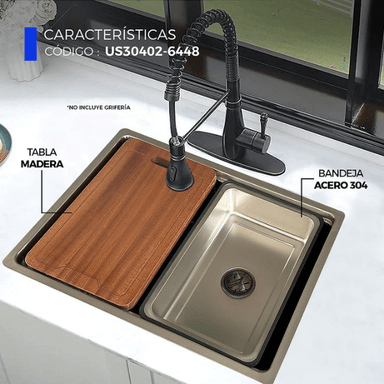 LAVADERO DE COCINA PLOMO US30402-6448 - 3