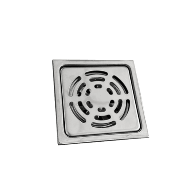 SUMIDERO CUADRADO DE ACERO  10X10 CM  BRILLANTE  A-S10510500