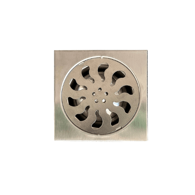 SUMIDERO DE ACERO CUADRADO DECORATIVO 10X10 CM PLATEADO A-S1212302