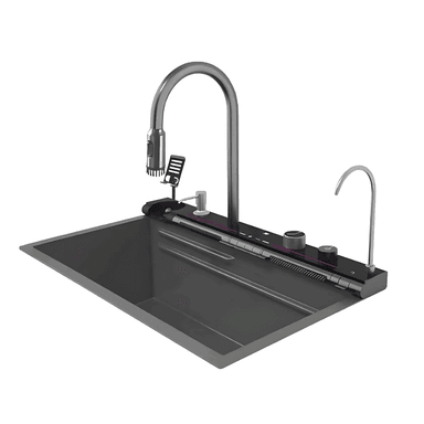 LAVADERO DE COCINA MULTIFUNCIONAL LUZ LED DE 7 TECLADOS