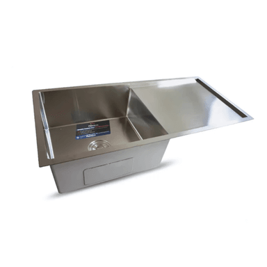 LAVADERO DE COCINA ACERO 304 CON ESCURRIDERO SATINADO INF-10050 SBD