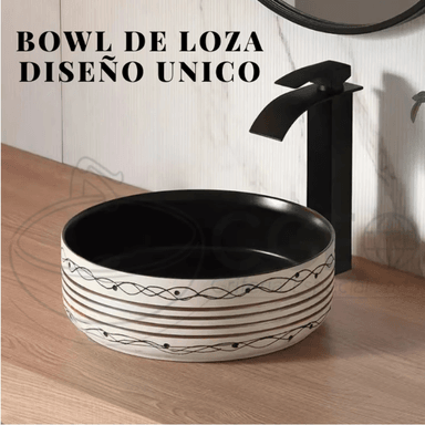 INODORO SUSPENDIDO + BOWL REDONDA CON ACABADO PERSONALIZADO - 2
