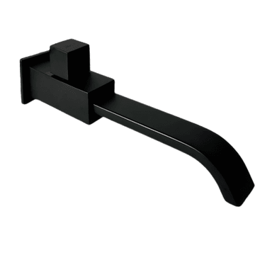LLAVE DE LAVATORIO CUADRADO NEGRO PARED L502-01