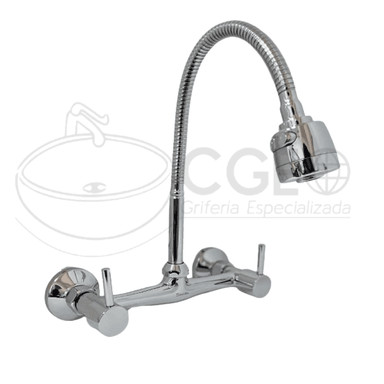 MEZCLADORA DE COCINA PICO FLEXIBLE CROMADO 5021-803D