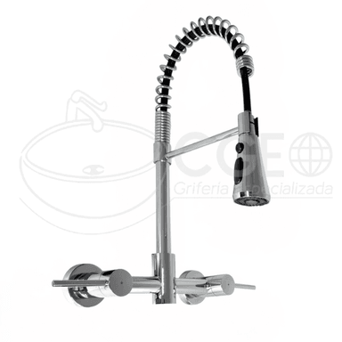 MEZCLADORA DE COCINA TIPO RESORTE CROMADO TL-ZQC371-F - 1