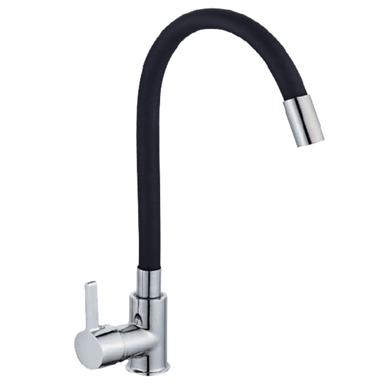 MEZCLADORA MONOCOMANDO PARA COCINA PICO FLEXIBLE NEGRO M04016 - 1