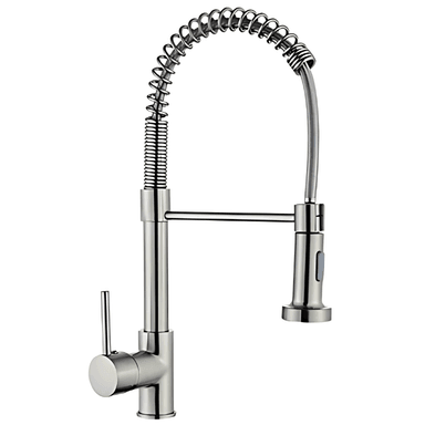 MEZCLADORA MONOCOMANDO PARA COCINA EXTRAÍBLE SATINADO FA-SN9667 - 1