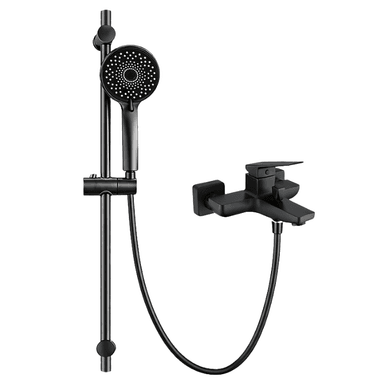 MEZCLADORA MONOCOMANDO PARA DUCHA TELEFONO CON BARRA GUN NEGRO MT013101 - 1