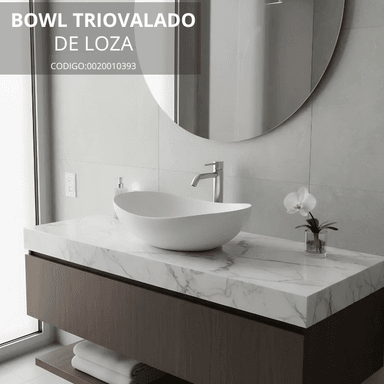 BOWL LOZA MARGARITA U2 TRIOVALADO BLANCO - 2