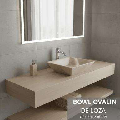 BOWL LOZA MARMOLEADO CUADRADO BONE - 2