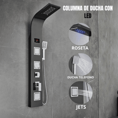 COLUMNA DE DUCHA NIAGARA BLACK - 2