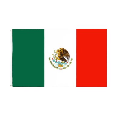 BANDERA DE MEXICO EN POLIESTER IMPRESO 60 CM X 90 CM - 1