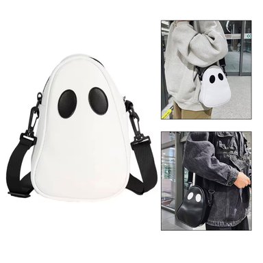 MORRAL  FANTASMA BLANCO DISEÑO HOMBRE Y MUJER EXCLUSIVO