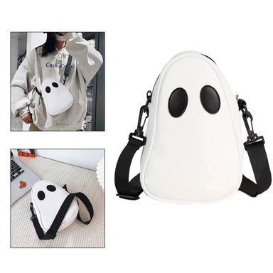 MORRAL BOLSO FANTASMA BLANCO DISEÑO HOMBRE Y MUJER EXCLUSIVO