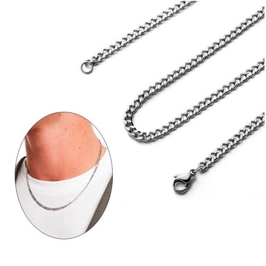CADENA DE ACERO INOXIDABLE UNISEX 60 CM X 2 MM