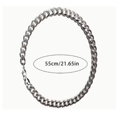 CADENA DE ACERO 316L PARA HOMBRES 55 CM X 8 MM - 3